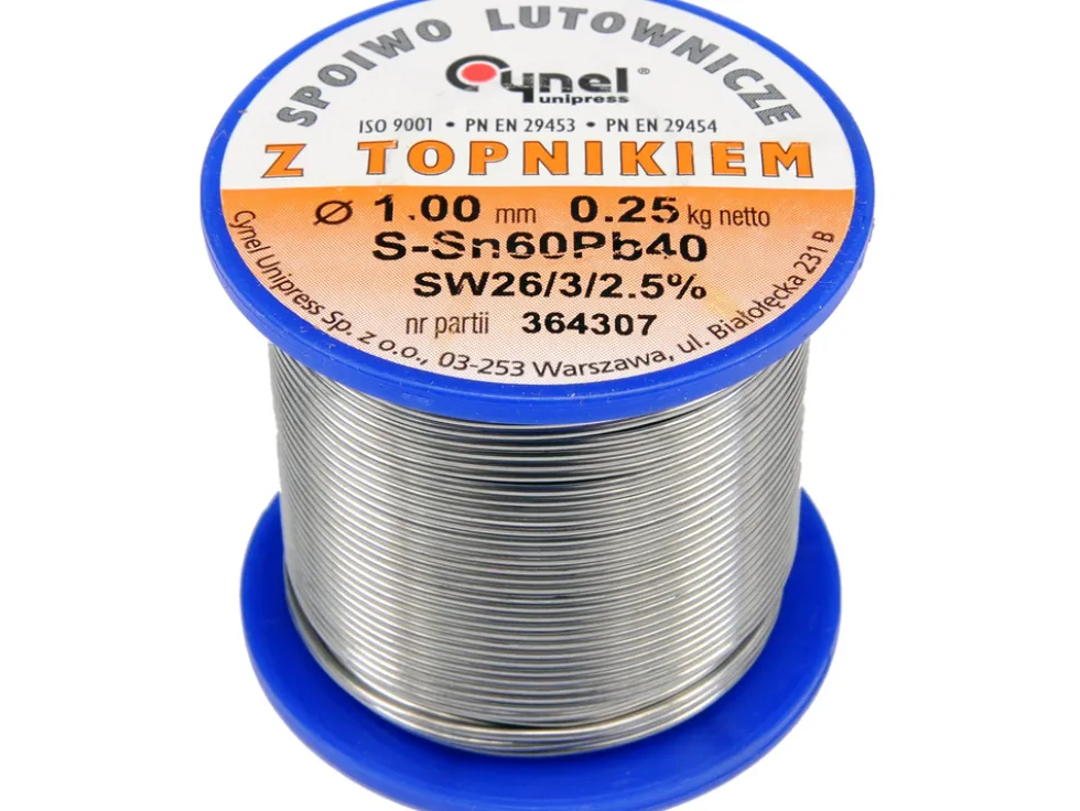 SPOIWO LUTOWNICZE SN60PB40 1,0/250