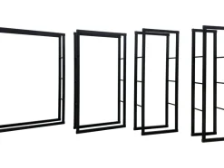 STOJAK STALOWY NA DREWNO KOMINKOWE 60X25X150CM
