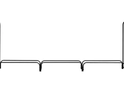 STOJAK STALOWY NA DREWNO OPAŁOWE 30CM (300X25XH115CM)