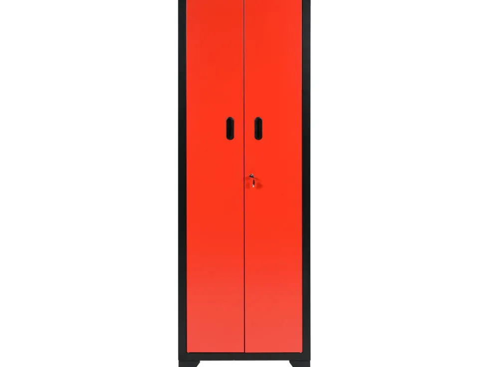 SZAFKA WARSZTATOWA WYSOKA DWUDRZWIOWA Z 3 PÓŁKAMI. WYMIARY SZAFY: 660 X 457 X 2000MM.