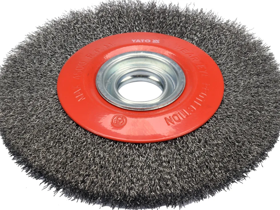 SZCZOTKA TARCZOWA 200MM ⌀32MM INOX DO SZLIFIERKI STOŁOWEJ