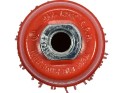 SZCZOTKA TARCZOWA 65MM M14 NYLON CZERWONY