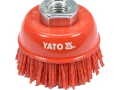 SZCZOTKA TARCZOWA 65MM M14 NYLON CZERWONY