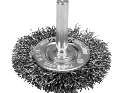 SZCZOTKA TARCZOWA Z TRZPIENIEM 50MM INOX NA WIERTARKĘ