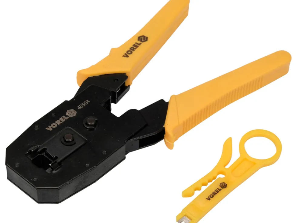 SZCZYPCE DO ZACISKANIA WTYCZEK TELEFONICZNYCH I SIECIOWYCH RJ45 RJ10 RJ11