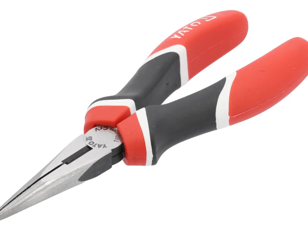 SZCZYPCE WYDŁUŻONE PROSTE, CRV, 160 MM, TRÓJKOLOROWE RĘKOJEŚCI