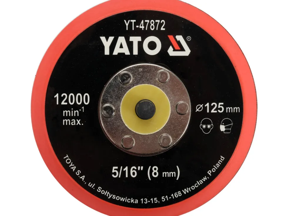 TALERZ POLERSKI 125MM Z RZEPEM, 5/16