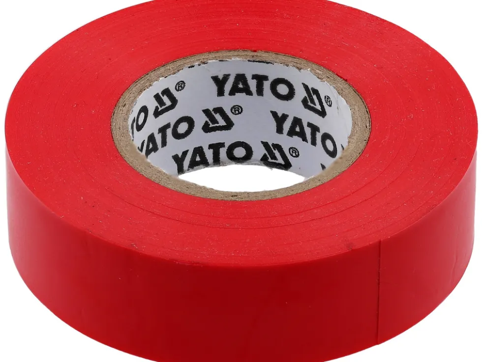 TAŚMA ELEKTROIZOLACYJNA 19MMX20MX0,13MM, CZERWONA