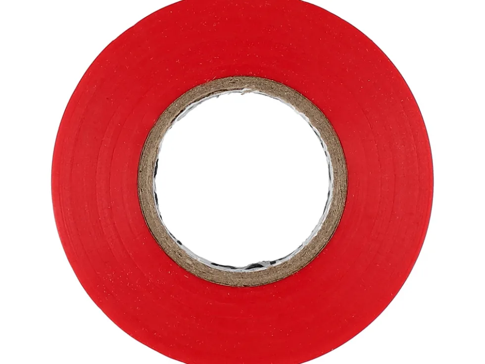TAŚMA ELEKTROIZOLACYJNA 19MMX20MX0,13MM, CZERWONA