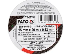 TAŚMA ELEKTROIZOLACYJNA 15MMX20MX0.13MM BIAŁA