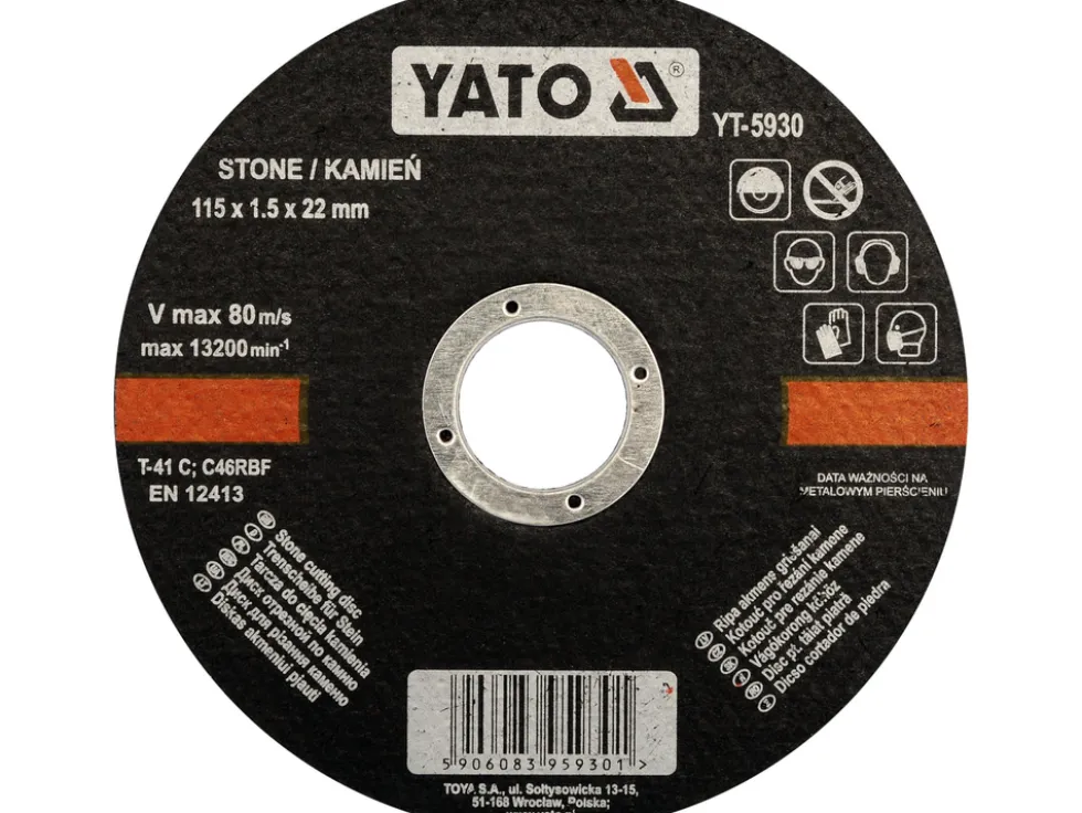 TARCZA DO CIĘCIA KAMIENIA 115X1,5X22 MM