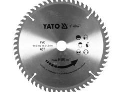 TARCZA DO CIĘCIA LISTEW PODŁOGOWYCH I KORYTEK KABLOWYCH PCV PILARKĄ 185/60T 20MM