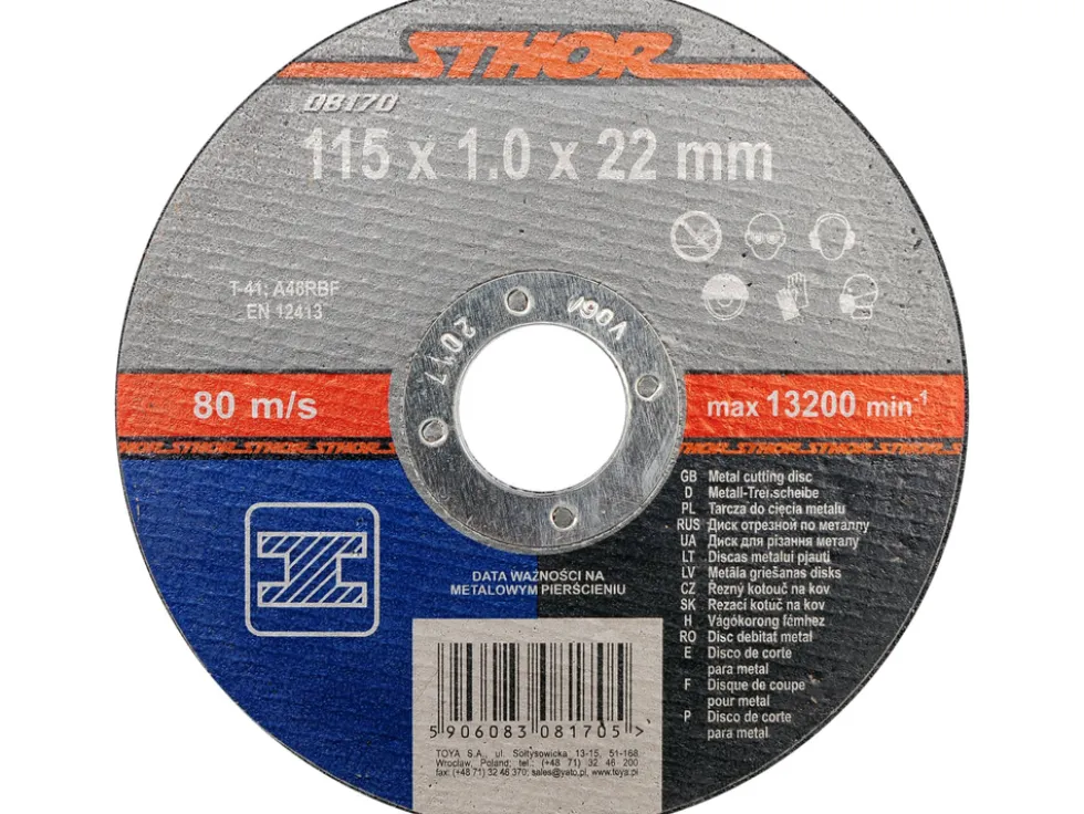 TARCZA DO CIĘCIA METALU 115 X 1 X 22 MM