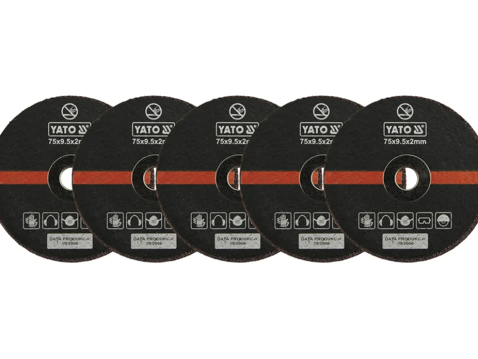TARCZA DO CIĘCIA METALU 75X2X9,5 MM, 5 SZT.