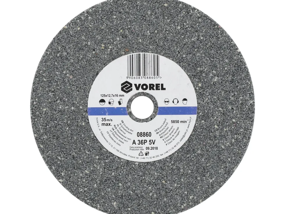TARCZA DO SZLIFIERKI STOŁOWEJ 125X12.7X17 MM -ZGRUBNA