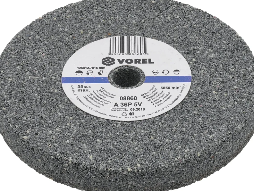 TARCZA DO SZLIFIERKI STOŁOWEJ 125X12.7X17 MM -ZGRUBNA
