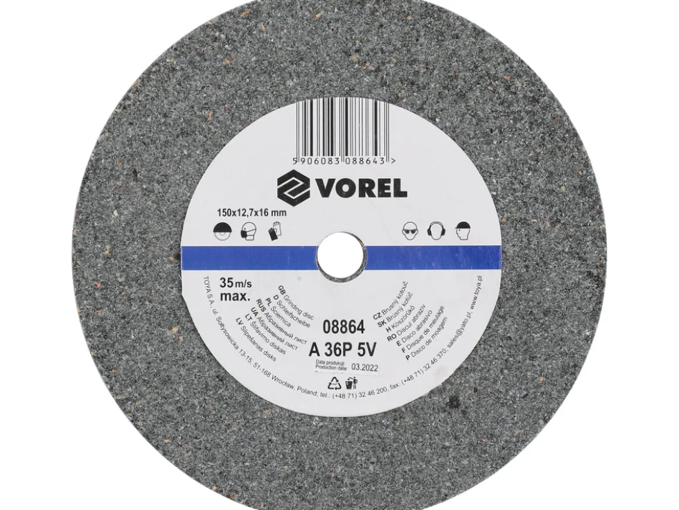 TARCZA DO SZLIFIERKI STOŁOWEJ 150X12.7X17 MM -ZGRUBNA