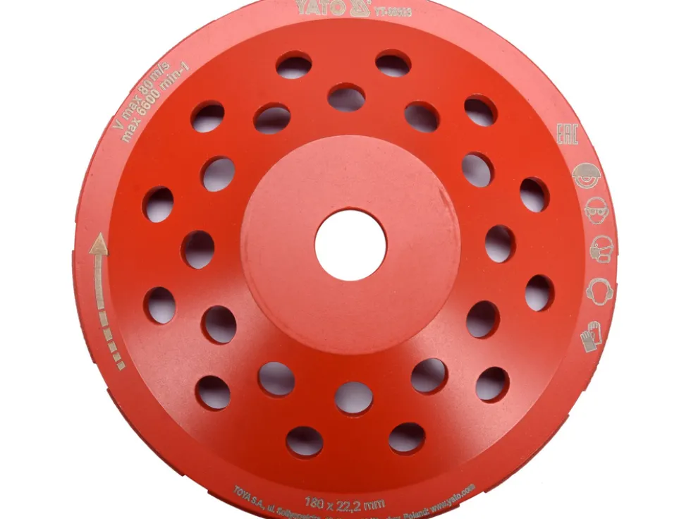 TARCZA SZLIFIERSKA DIAMENTOWA 180MM M14 DO SZLIFOWANIA BETONU I JASTRYCHU