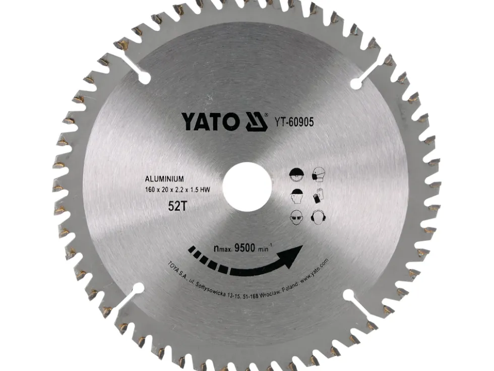 TARCZA WIDIOWA DO ALUMINIUM 160X52TX20MM