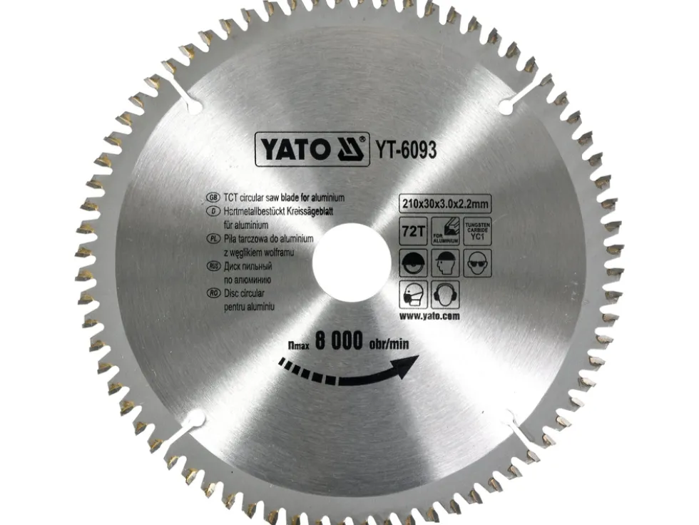 TARCZA WIDIOWA DO ALUMINIUM 210X72TX30 MM