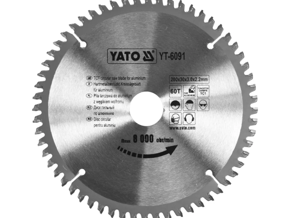 TARCZA WIDIOWA TARCZOWA DO ALUMINIUM 200X60TX30MM