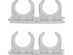 UCHWYTY, KLIPSY MONTAŻOWE, INSTALATORSKIE, OTWARTE DO RUR 18MM 4SZT.