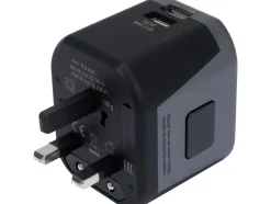 UNIWERSALNY ADAPTER PODRÓŻNY DO PONAD 150 KRAJÓW Z ŁADOWARKĄ 2 X USB 5V/2,4A