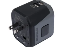 UNIWERSALNY ADAPTER PODRÓŻNY DO PONAD 150 KRAJÓW Z ŁADOWARKĄ 2 X USB 5V/2,4A