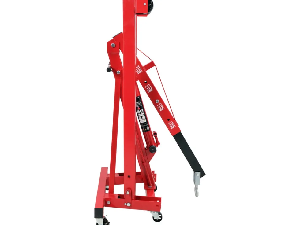 ŻURAW WARSZTATOWY 2000KG, ZAKRES PODNOSZENIA 25-2240MM, DŁUGOŚĆ 1800MM, SZEROKOŚĆ 1040MM, WYSOKOŚĆ 1568MM.