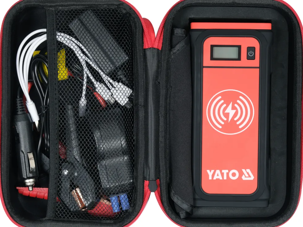 URZĄDZENIE ROZRUCHOWE/POWER BANK 16000MAH Z WYŚWIETLACZEM LCD I ŁADOWANIEM INDUKCYJNYM