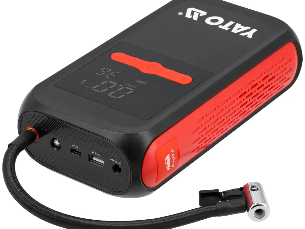 URZĄDZENIE ROZRUCHOWE Z KOMPRESOREM I POWER BANKIEM 12000 MAH