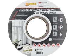 USZCZELKA DO OKIEN I DRZWI, EPDM, TYP E, BRĄZ, 150M