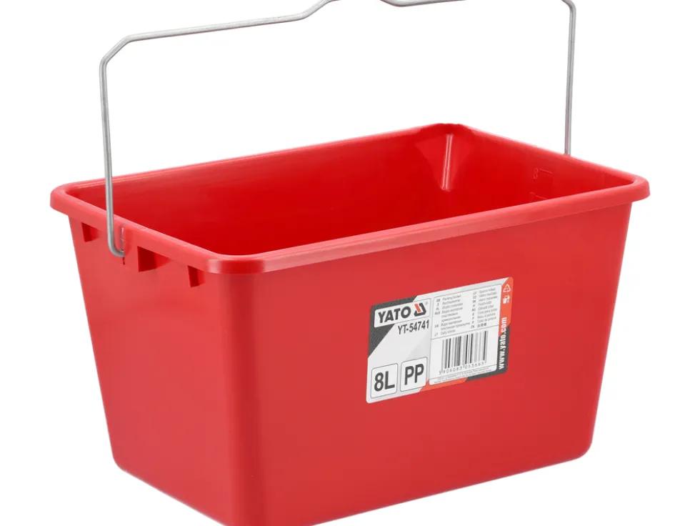 WIADRO MALARSKIE, PLASTIKOWE Z PODZIAŁKĄ 8L.