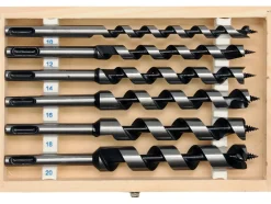 ŚWIDRY DO DREWNA SDS+, L-230 MM, FI 10-20 MM, ZESTAW 6 SZT.