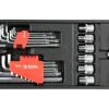 WKŁAD DO SZUFLADY KLUCZE HEX, TORX, NASADKI 31CZ.