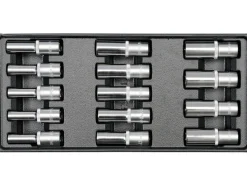WKŁAD DO SZUFLADY NASADKI DŁUGIE 8-21MM 1/2" 14CZ.