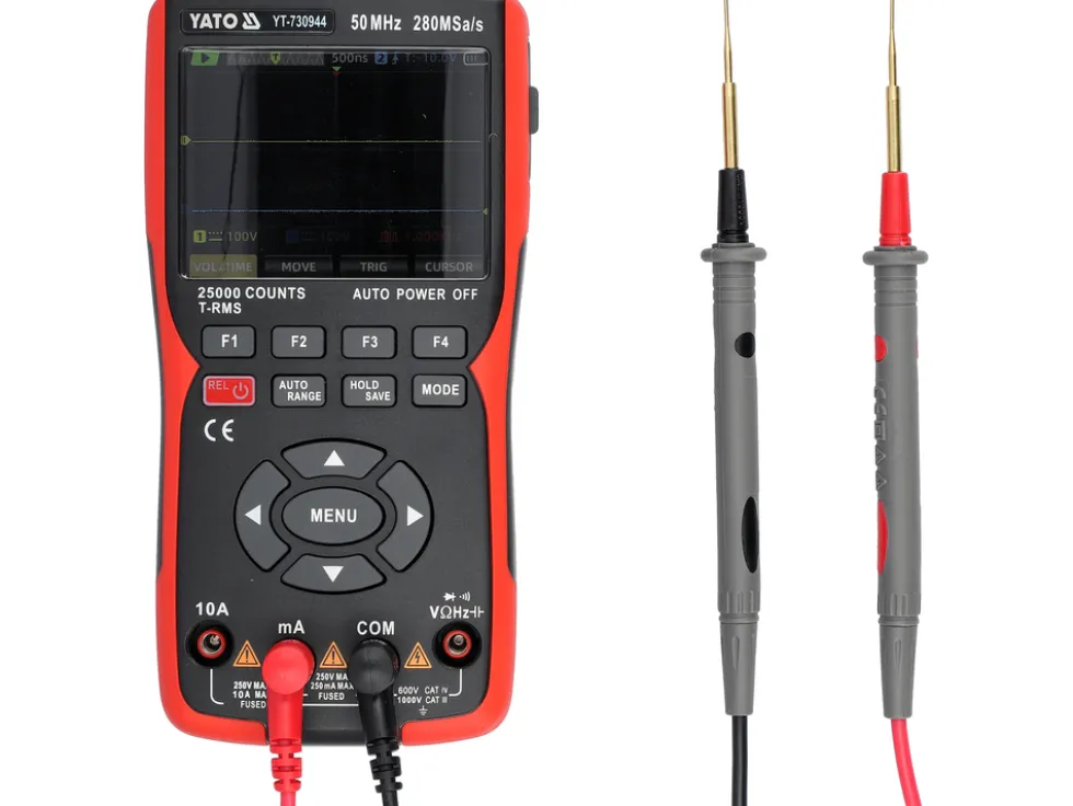3 W 1 OSCYLOSKOP, MIERNIK CYFROWY, GENERATOR 280MSA/S 50MHZ
