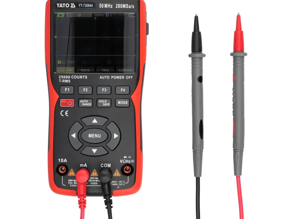 3 W 1 OSCYLOSKOP, MIERNIK CYFROWY, GENERATOR 280MSA/S 50MHZ