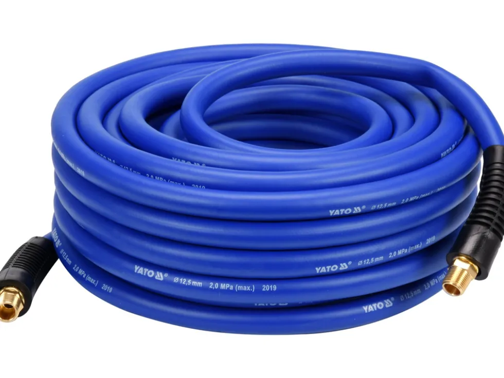 WĄŻ PNEUMATYCZNY HYBRYDOWY 1/2" 20M KOŃCÓWKI G3/8"