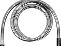 WĄŻ PRYSZNICOWY 2.0M PVC GŁADKI EXTRA SILVER ANTYTWIST