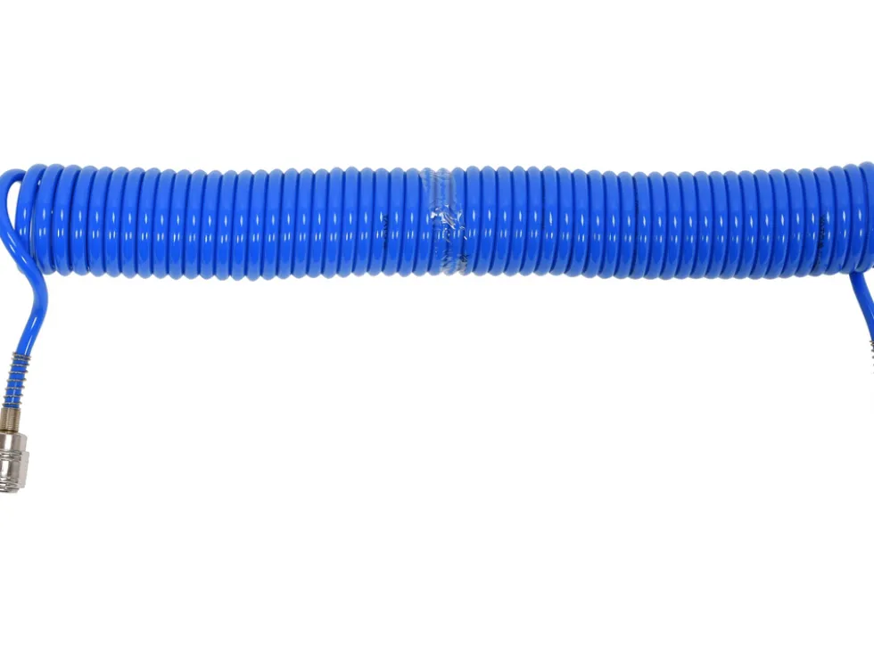 WĄŻ SPIRALNY 5,5MM X 8MM X 10M PU Z SZYBKOZAŁĄCZAMI