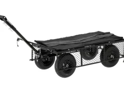 WÓZEK OGRODOWY XL 450KG Z POKROWCEM KOŁA 13"