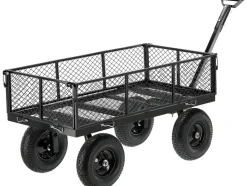 WÓZEK OGRODOWY XL 450KG Z POKROWCEM KOŁA 13