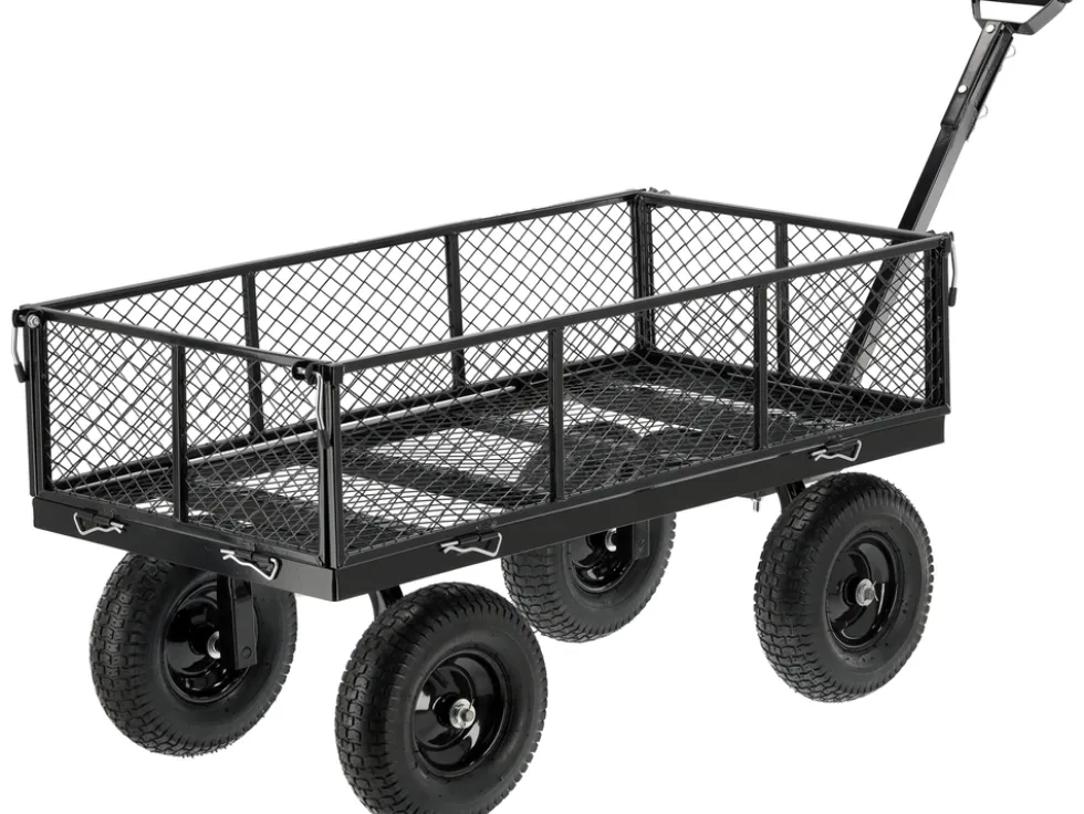 WÓZEK OGRODOWY XL 450KG Z POKROWCEM KOŁA 13"