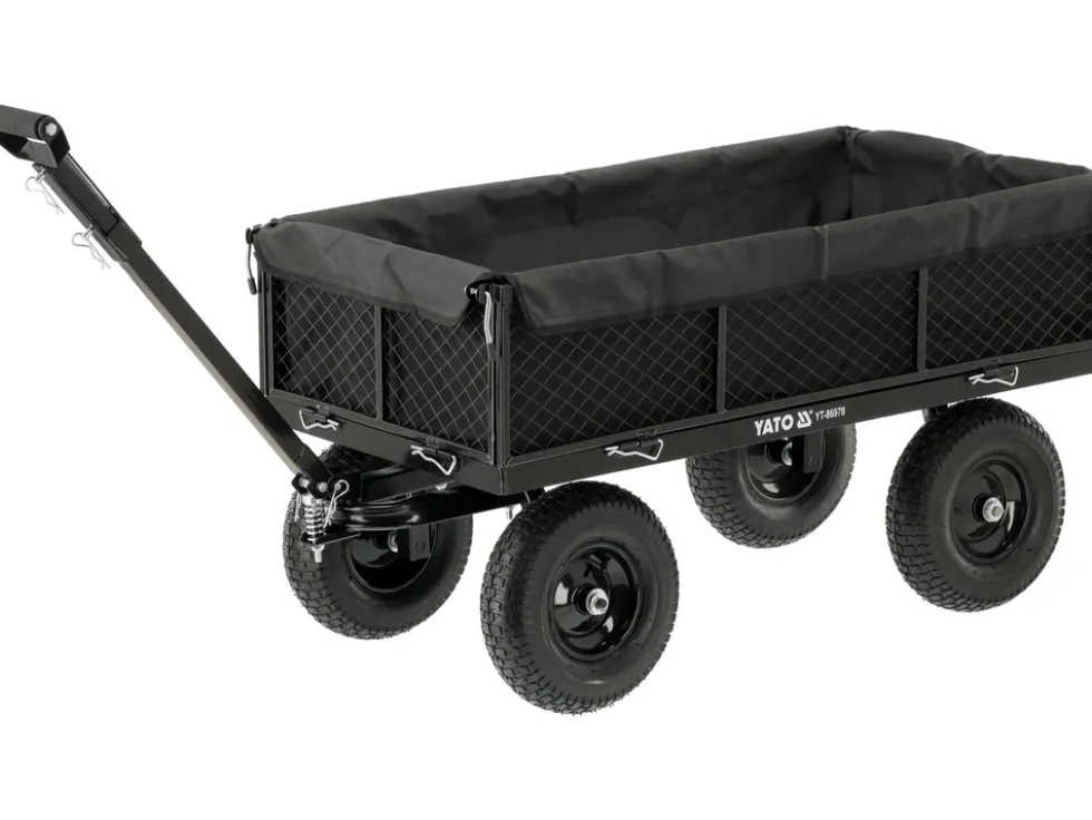 WÓZEK OGRODOWY XL 450KG Z POKROWCEM KOŁA 13"