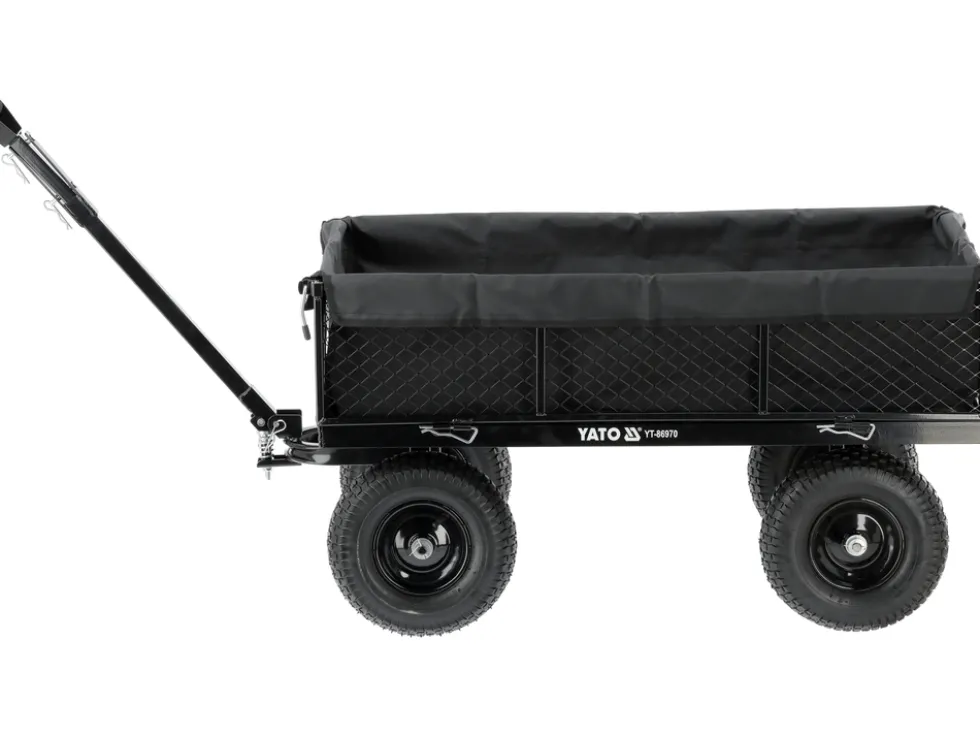 WÓZEK OGRODOWY XL 450KG Z POKROWCEM KOŁA 13"