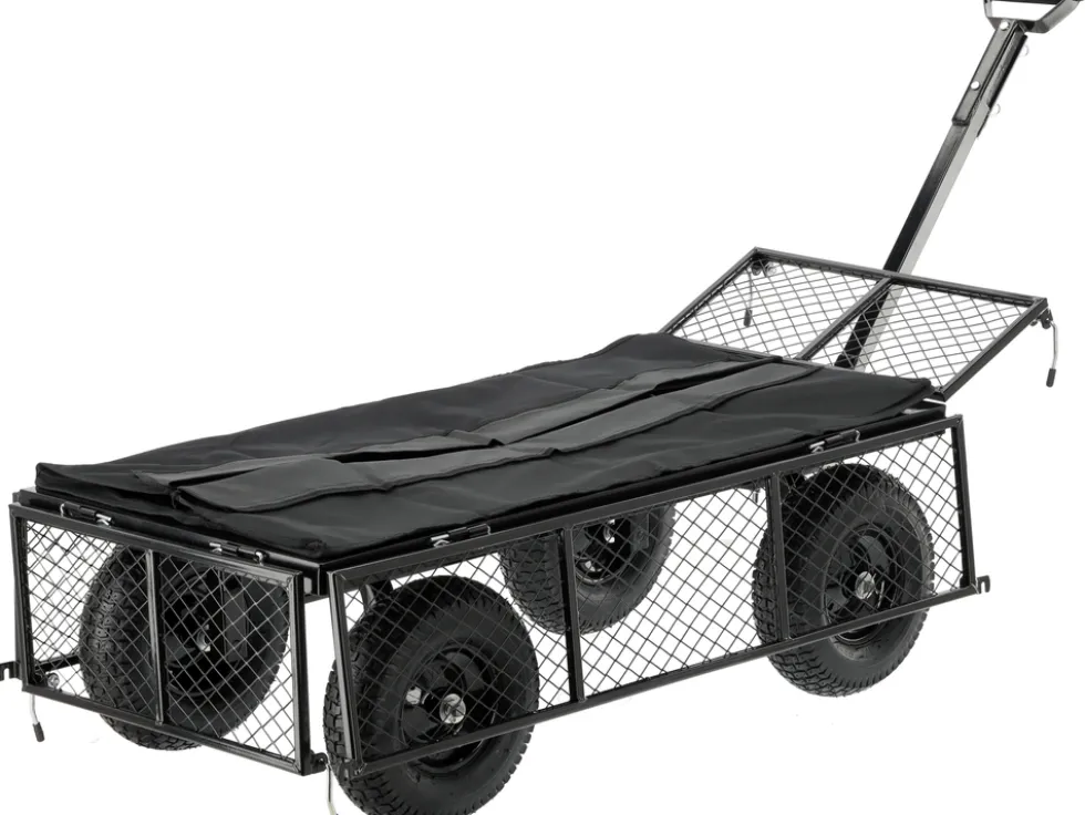 WÓZEK OGRODOWY XL 450KG Z POKROWCEM KOŁA 13"