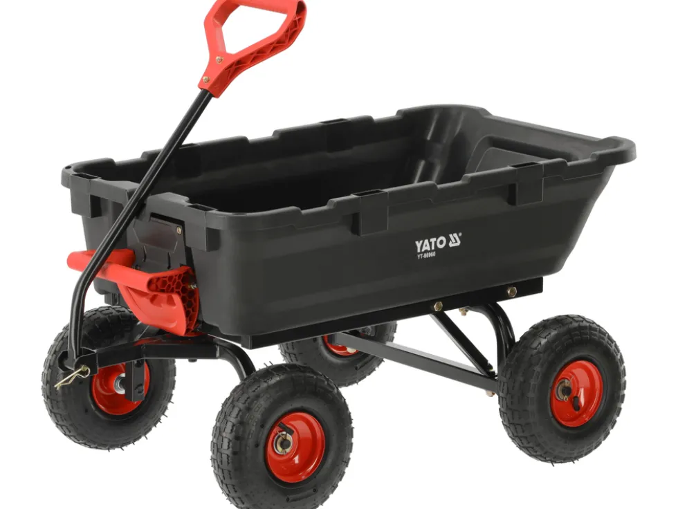 WÓZEK OGRODOWY Z WYWROTKĄ XL 350KG KOŁA 10"
