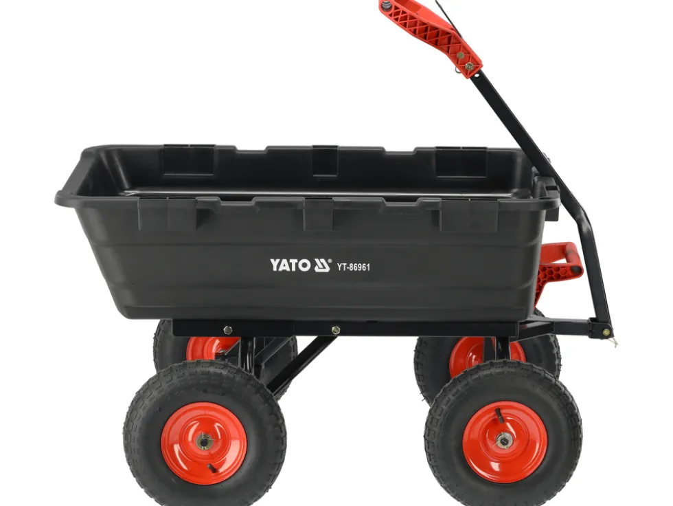 WÓZEK OGRODOWY Z WYWROTKĄ XXL 550KG KOŁA 13"