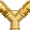 ZŁĄCZE ROZGAŁĘŹNIK MOSIĘŻNY 1/4", GWINT WEWNĘTRZNY 3/8"